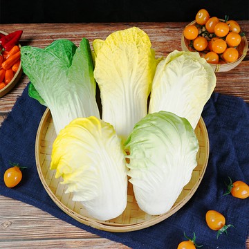 【滿299出貨】仿真大白菜模型假長青菜PU蔬菜商場樣板房農家樂裝飾擺設攝影道具