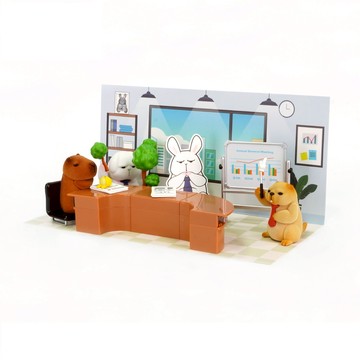 星期一的布魯斯公仔盒玩-第6彈:只想摸魚的會議(單入隨機款)