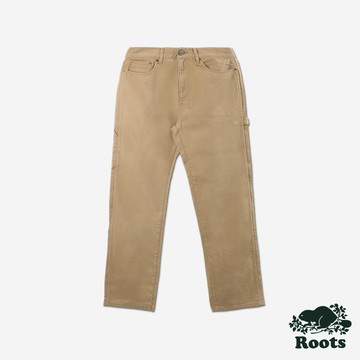 Roots男裝- Mid-waist Relaxed Fit Carpenter 牛仔褲-棕色