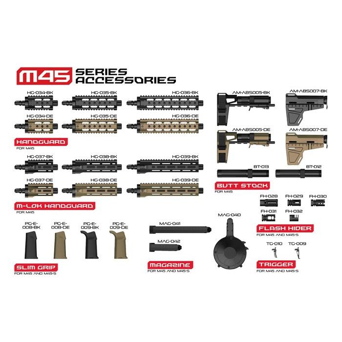 ARESフルメタル電動ガン　M45　コンパクトマシンガン