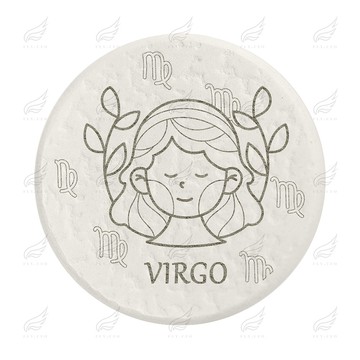 珪藻土超吸水杯墊(處女座)杯墊 珪藻土杯墊 吸水杯墊 可吸水 送禮小物 婚禮小物 企業送禮 紀念品