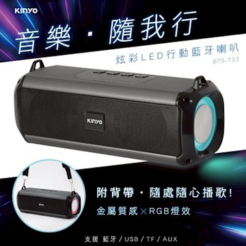 KINYOLED行動藍牙喇叭(BTS-733)