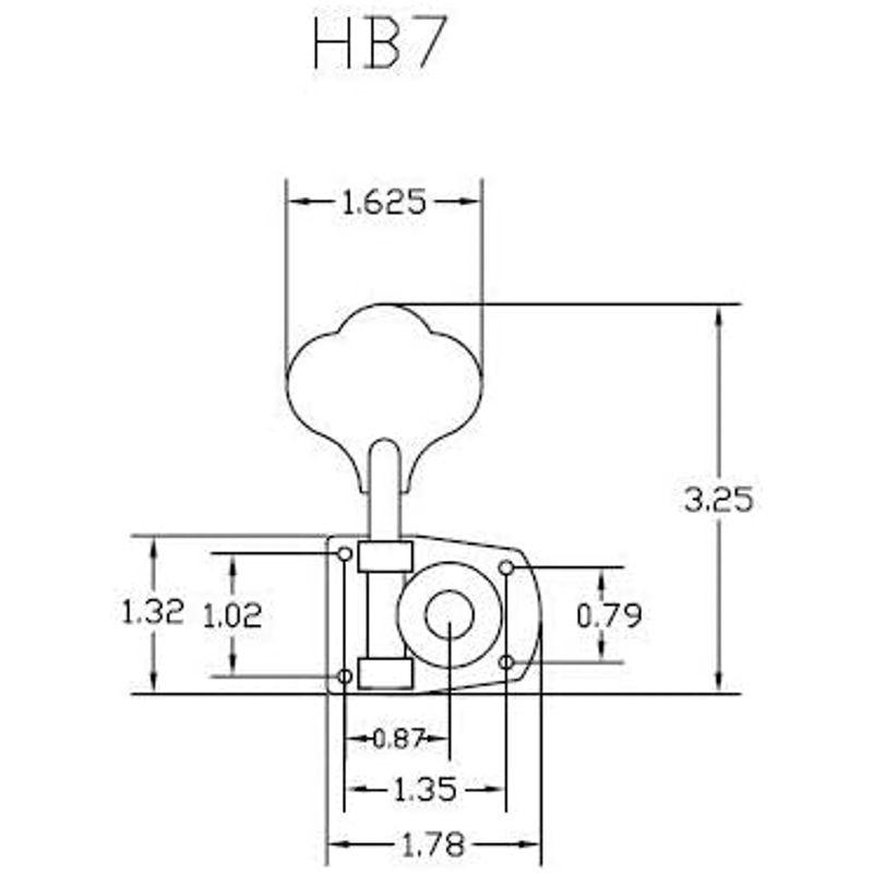 HIP SHOT (ヒップショット) ベース用ペグ HB7 Nickel