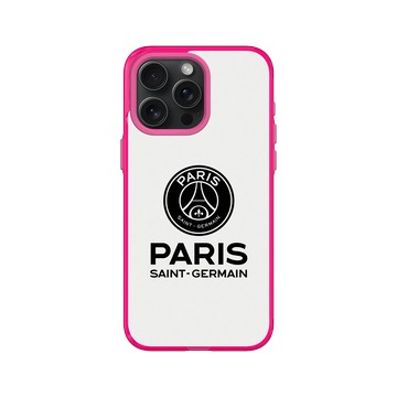 iPhone 15 Pro Max Clear 粉漾桃 - PSG - Paris Saint-Germain Black 黑