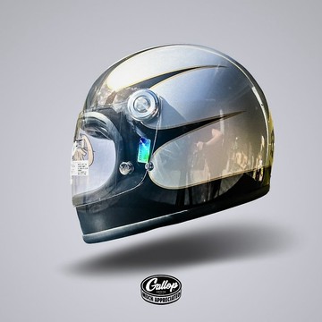 GALLOP TRACK SAFETY HELMET 1932 樂高帽 亮銀