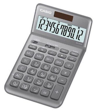 卡西歐CASIO JW-200SC-GY 質感灰12位計算機/台