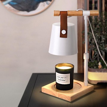 lussuoso｜日系暖心可升降調光融蠟燈(可定時)-白罩原木