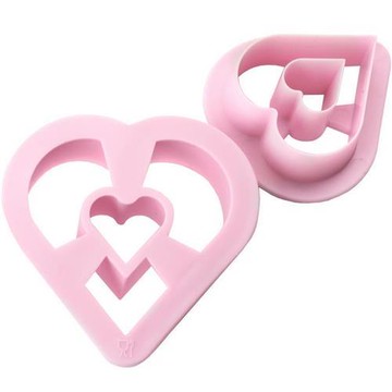 《ibili》Sweet大小甜甜圈模2件(愛心)