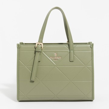 PLAYBOY - 手提包附長背帶  Linear Elegance系列 - 綠色/561-0803-40-6