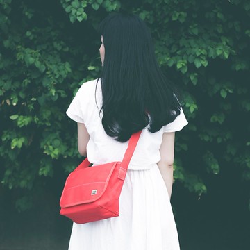 帆布硬挺磁釦郵差包(斜背包)-S訂製