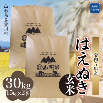 ふるさと納税 真室川町 令和5年産 はえぬき  30kg(15kg×2袋) 山形県 真室川町