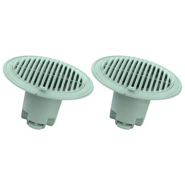 防臭排水孔蓋2件組  通用尺寸  綠色