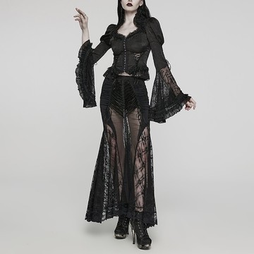 哥德湖畔妖精蕾絲網紗包臀裙