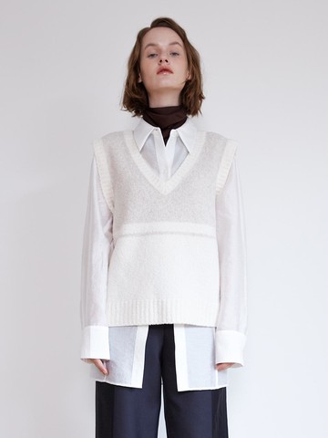 21FW_Two-way V-neck Knit
