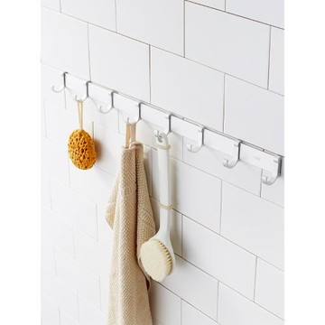 伊沐馨 衣架掛鉤太空鋁 廚房創意門后排掛鉤壁掛浴室衣帽鉤掛衣鉤