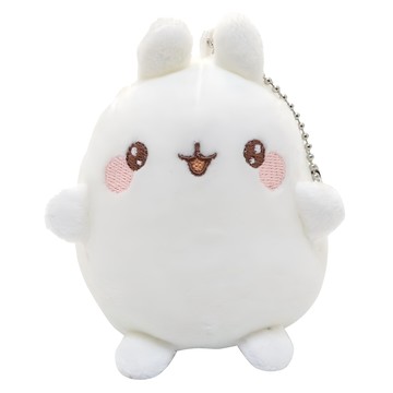 MOLANG 萌浪兔 絨毛鑰匙圈吊飾  迷你萌浪 白色  1個