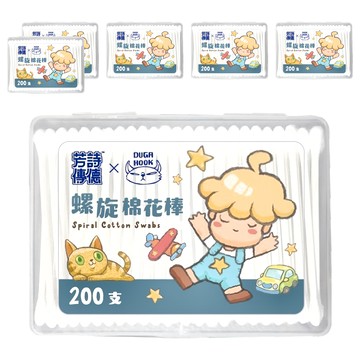 fastrend 芳詩傳德 X Duga Hook 螺旋棉花棒 200支  6盒
