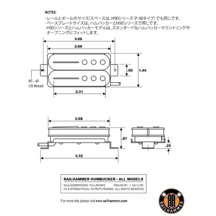 Railhammer Pickups Chisel Neck Black