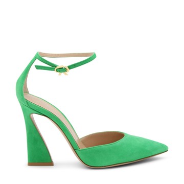 Gianvito Rossi - Green Suede Holly Pumps