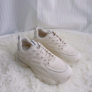 🧜‍♀Mermaid_moon 復古輕量休閒鞋-米白色(休閒鞋)