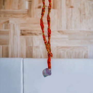 ( 橘紅 ) 識別證掛繩 / 植物吊繩 / 項鍊 / 鑰匙圈掛繩