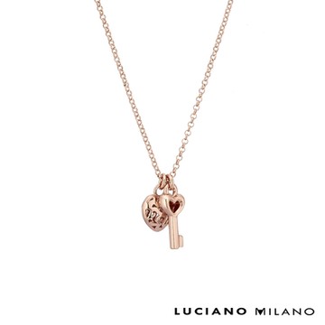 LUCIANO MILANO 戀人的謎語純銀項鍊(玫瑰金色)