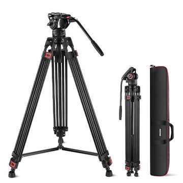 紐爾 TP74液壓云臺攝影攝像機三腳架微電影婚禮錄像支架阻尼云臺  【鑫弘數碼音像】