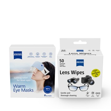 ZEISS 蒸氣眼罩8入+光學拭鏡紙50入(可舒緩眼睛疲勞)