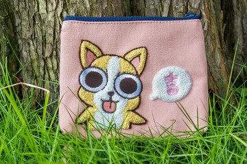 零錢包【吉娃娃】吉娃娃粉 可愛 萬用零錢包 立體刺繡