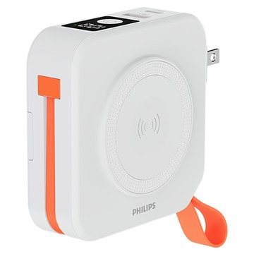 PHILIPS 飛利浦 FunCube 2.0多合一磁吸行動電源  DLP4348C-W  白色