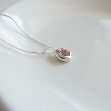 【現貨】925純銀 原焠 細蛇鍊 彩色藍寶石 尖晶石  項鍊 免費包裝