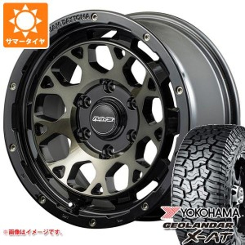 週末限定直輸入♪ CRIMSON FJクルーザー 10系用 2023年製 サマータイヤ ヨコハマ ジオランダー X-AT G016  LT265/70R17 121/118Q ブラックレター クリムソン ディーン コロラド 8.0-17