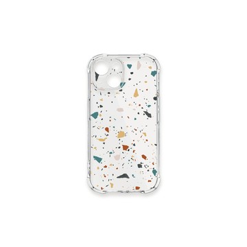 iPhone 13 mini 殼 TRON IPhone 13 MINI 彩色幾何透明磨石子A款 四角防摔殼 手機殼