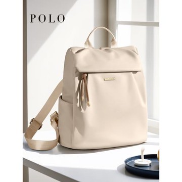 (免運)Polo雙肩包女上班通勤小型背包時尚休閑簡約大學生書包小眾高顏值