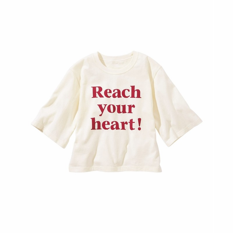 綿１００ ゆるシルエット７分袖プリントtシャツ 女の子 子供服 ジュニア服 通販 Lineポイント最大get Lineショッピング