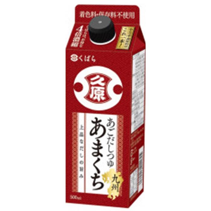 久原醤油 あごだしつゆ九州あまくち 500ml×12本入 ／食品／NA