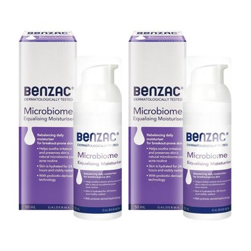 Cetaphil Benzac倍克荳 益菌修護乳 X2(50ml/瓶)-乳液/敏感肌也適用