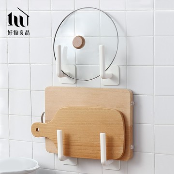 【好物良品】2組(4入）_日本高強度ABS免釘黏貼多功能掛勾 掛鉤 掛鈎