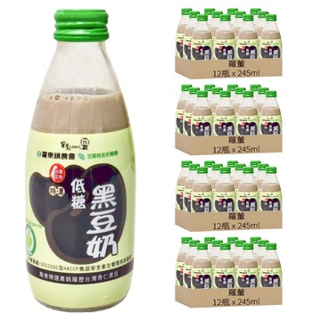 Loton 羅董 特濃低糖黑豆奶  245ml  48瓶