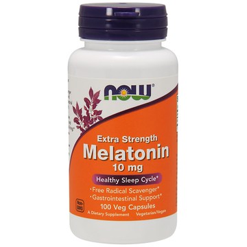 NOW Foods Melatonin 10 mg - 100 Vegetarian Capsules