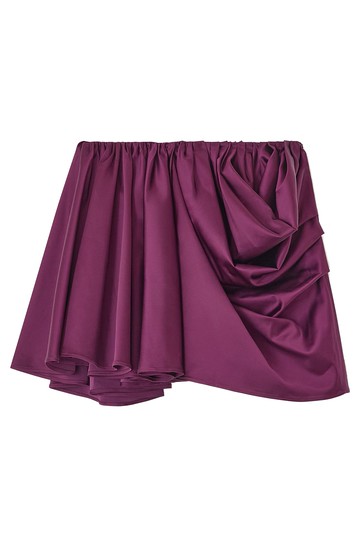 ganni miniskirt with drape