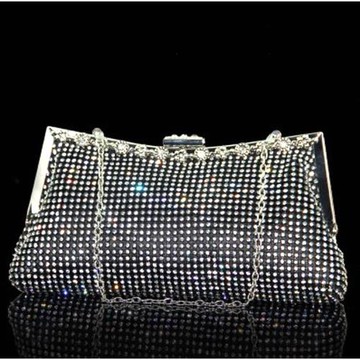 新款晚宴包鑲鉆晚裝包帶鉆石包女士水鉆宴會包 禮服旗袍手拿包女