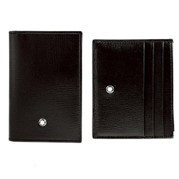 MONTBLANC 萬寶龍  大班系列 2卡名片夾+6卡卡片夾 禮盒組-黑色