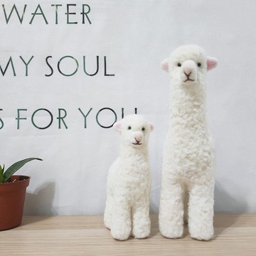 【手作羊毛氈】草泥馬動物羊毛氈公仔