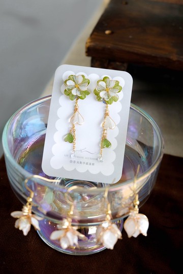 耳針x耳夾_小幸運(可兩用)_光點手感溫飾