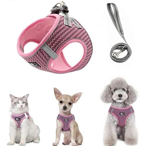 Kismaple Dog Vest Harness Air Mesh Breathable Reflective Dog