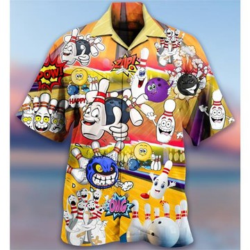 Printed button short sleeve loose shirt 印花紐扣短袖寬松襯衫