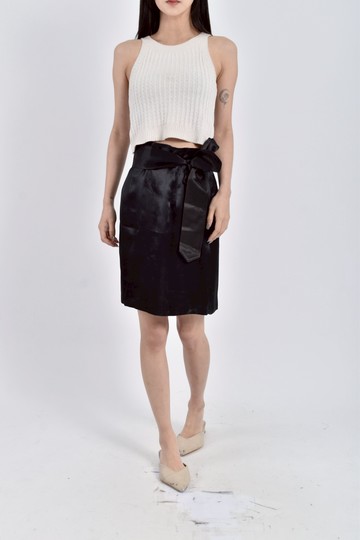 加購優惠(S) gill絲感光澤黑色短裙