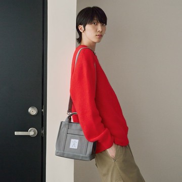 【PORTER INTERNATIONAL】簡約方正 VAN系列 手提包(S)(灰色)