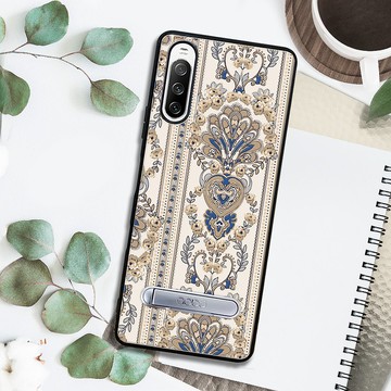 Sony Xperia 10 IV 減震立架手機殼-巴洛克金